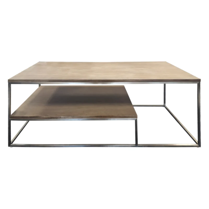 Table basse en bois/placage brun clair - C0517