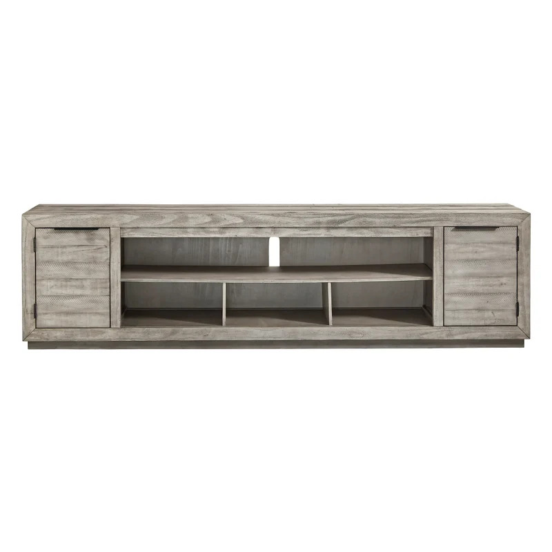 Meuble de télévision en bois/placage de pin gris pâle - Naydell
