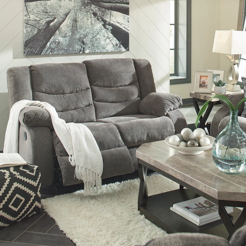 Causeuse inclinable en tissu gris - Tulen