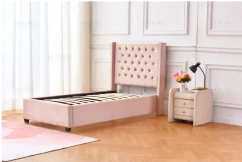 Lit enfant velours rose - Vora