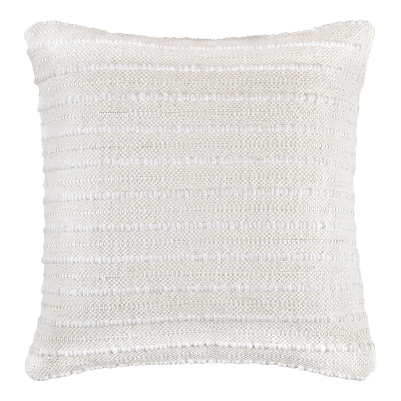 Coussin 20 x 20 po. en coton crème - Theban