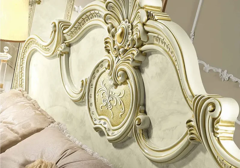 Chambre complète baroque laqué or ivoire KOBA