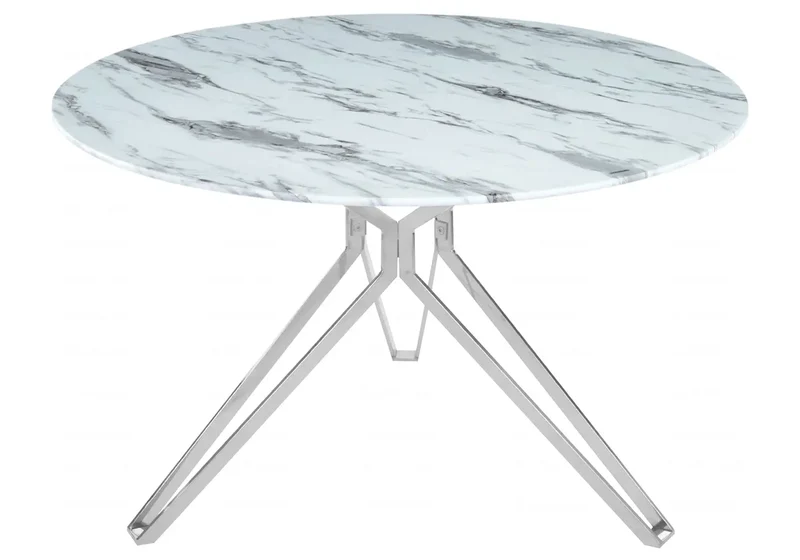 Table et chaises marbre blanc - Iva