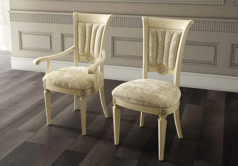 Espace TV baroque ivoire et or versace – IMPERIA