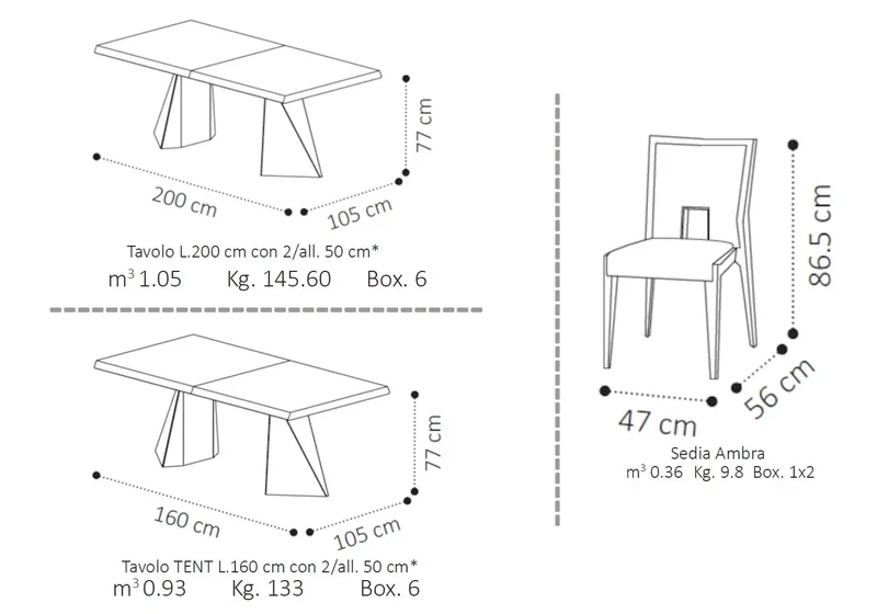 Table et chaises bouleau laqué PURA