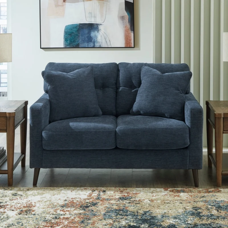 Causeuse en tissu avec coussins - Bixler