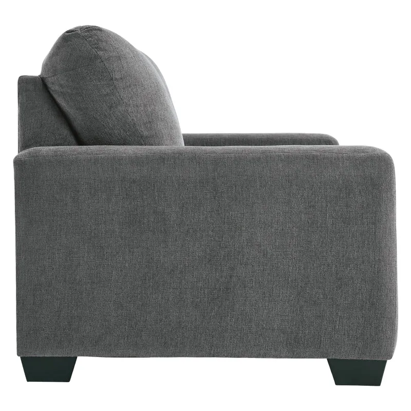 Sofa-lit en tissu gris étain avec matelas 3 grandeurs - Rannis