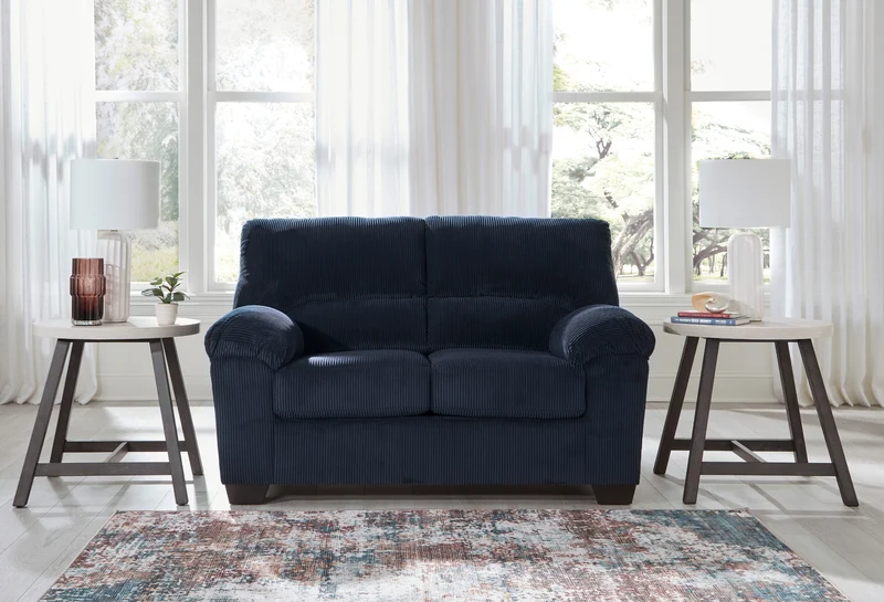 Causeuse en tissu corduroy - SimpleJoy