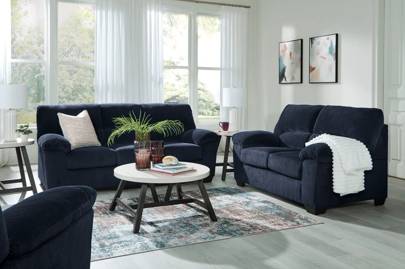 Causeuse en tissu corduroy - SimpleJoy