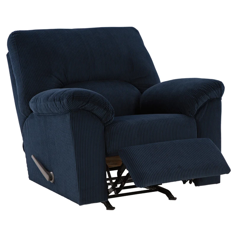 Fauteuil berçant et inclinable en tissu corduroy - SimpleJoy