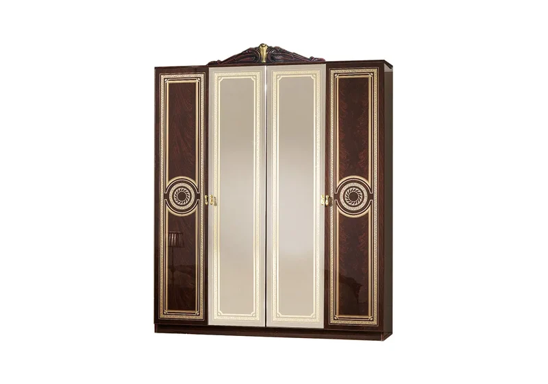 Chambre complète laquée acajou LOIS