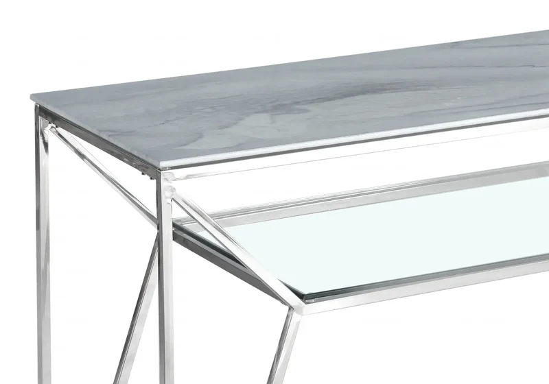 Console design marbre blanc - Sybel