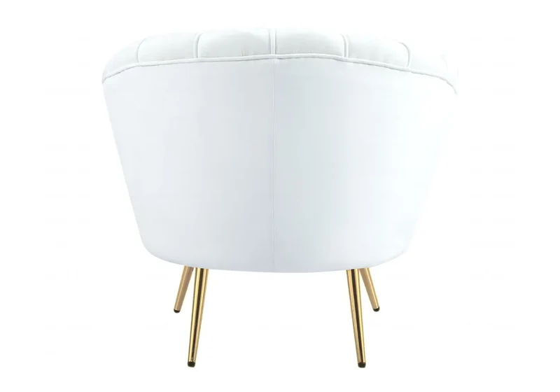 Fauteuil coquillage doré écru - Nymea