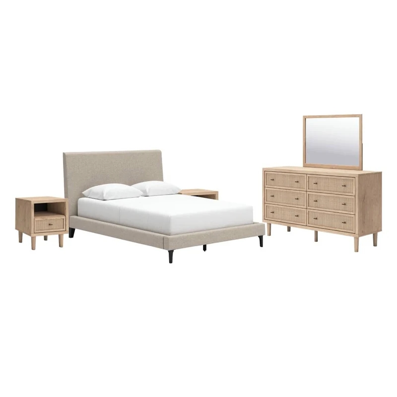Mobilier de chambre à coucher 5 pièces Grand lit - Cielden