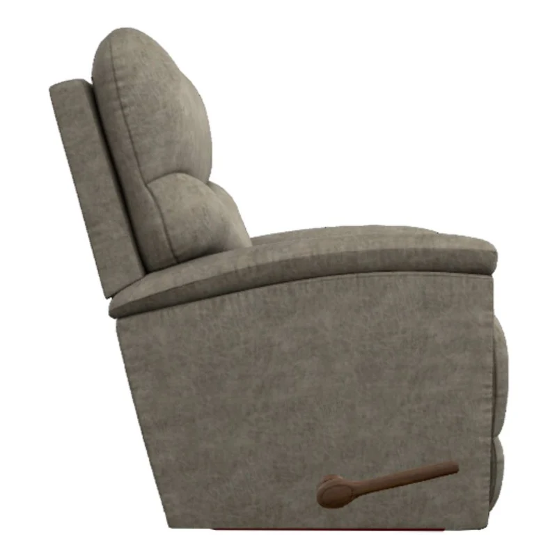 Fauteuil berçant, pivotant et inclinable en tissu gris - Trouper