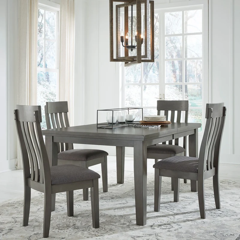 Ensemble de salle à manger avec 4 chaises d'une assise rembourrée - Hallanden