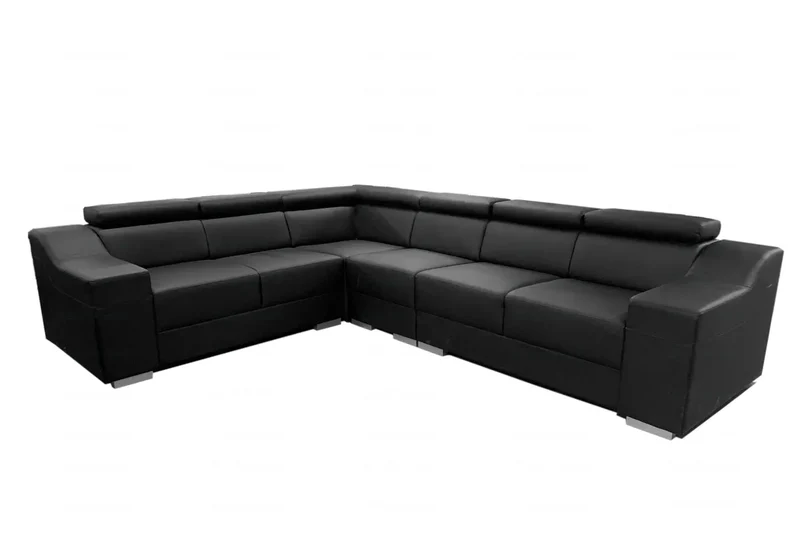 Canapé angle design gris - Sara