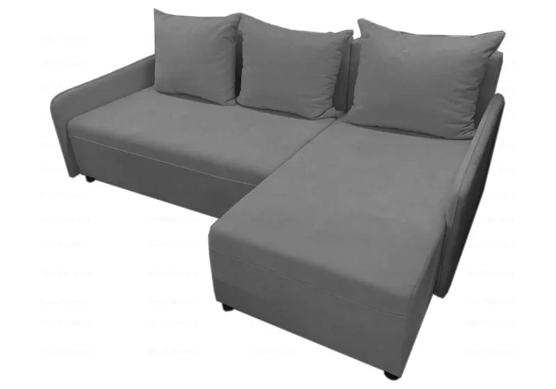 Canapé angle convertible-lit beige - Stely