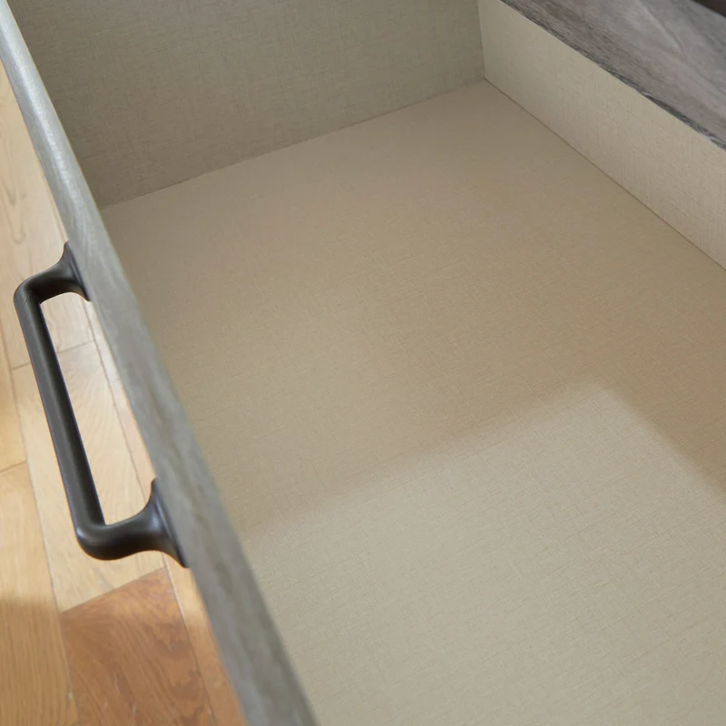 Commode à 4 tiroirs en bois/MDF gris foncé - Bronyan