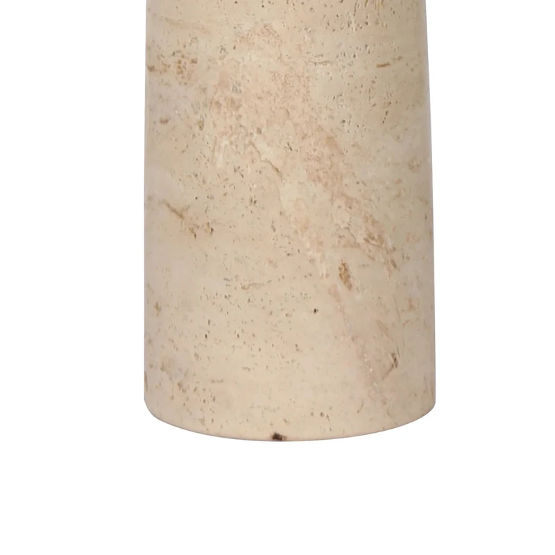 Lampe de table en travertin beige 25 po. - Kasnia