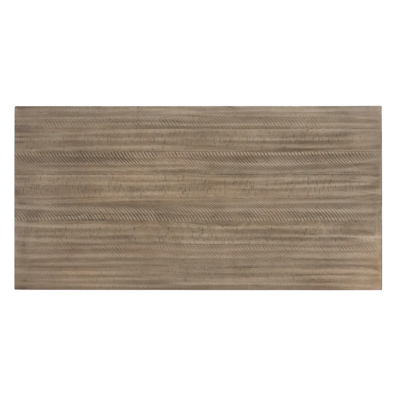 Table de salle à manger style bistro en bois bicolore avec rangement - Skempton