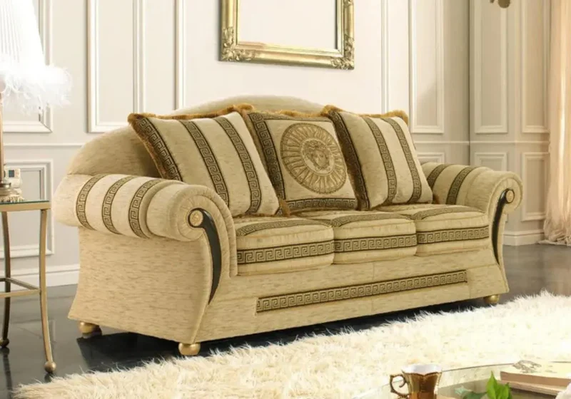 Canapé tissu versace médusa VERSA
