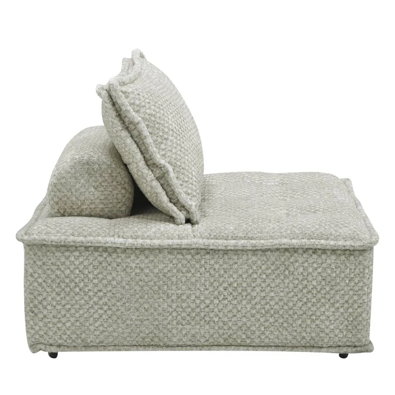 Fauteuil d’appoint en tissu taupe - Bales