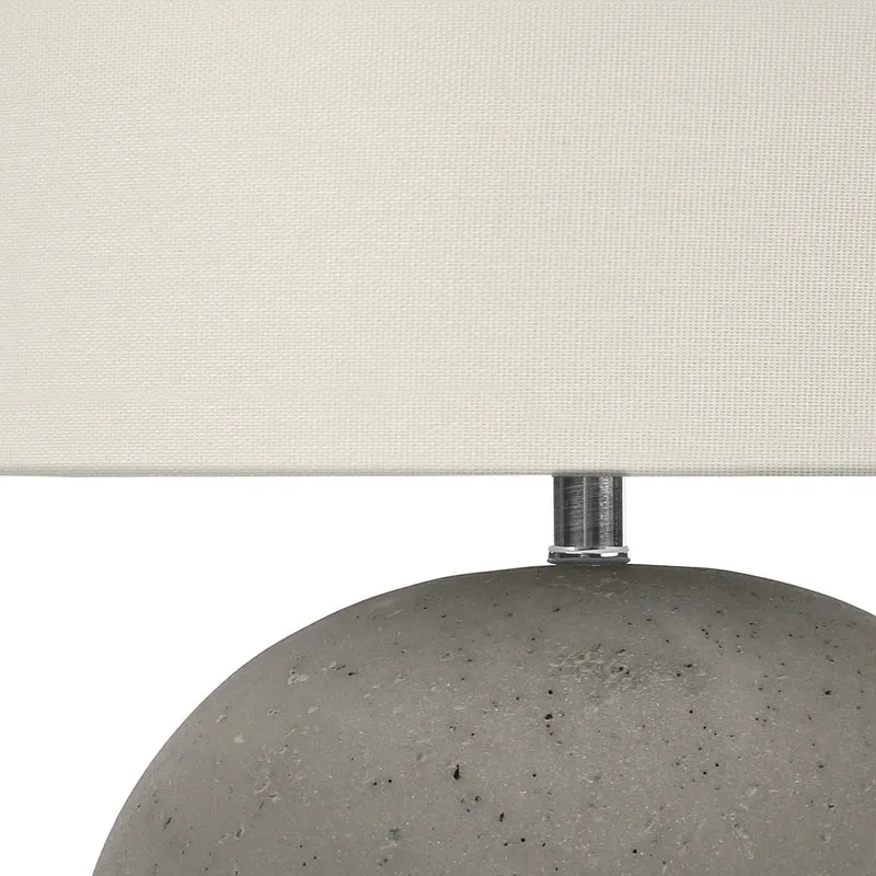 Lampe de table en béton gris texturé 20 po - I 9626