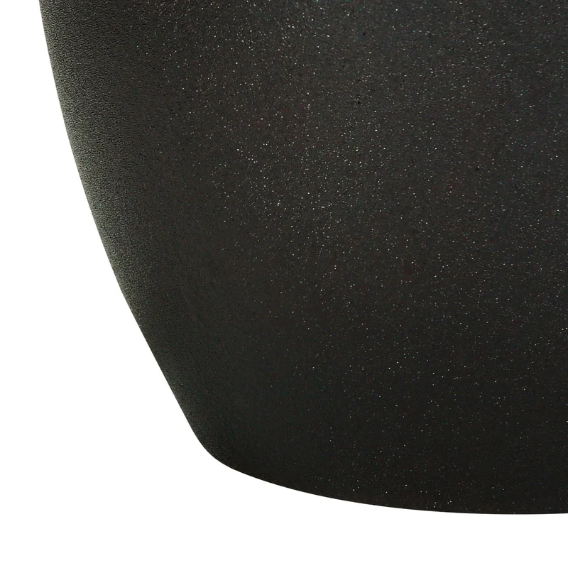 Lampe de table en céramique noire lisse 22 po - I 9708