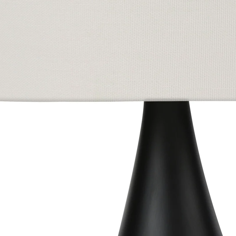 Ensemble de 2 lampes de table en métal noir 18 po - I 9639