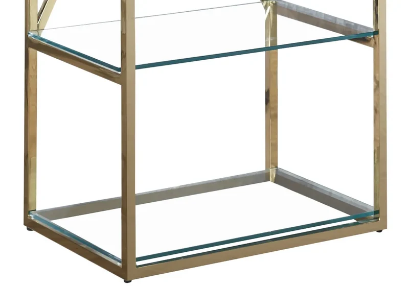 Étagère design doré verre - Lexa