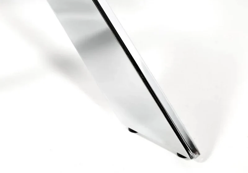 Table chromé 6 chaises grises - Design