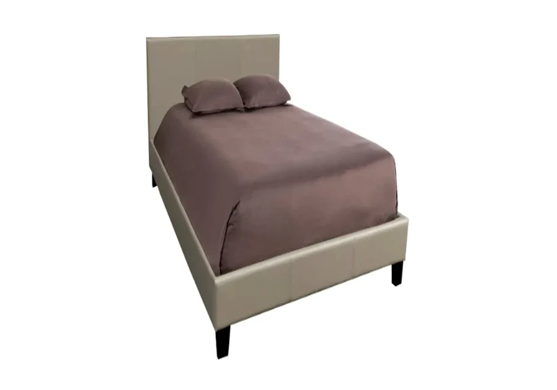 Lit double simili taupe - Soft