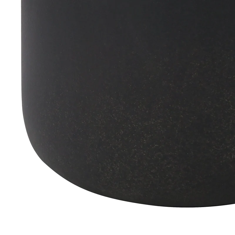 Lampe de table en céramique noire texturée 24 po - I 9635