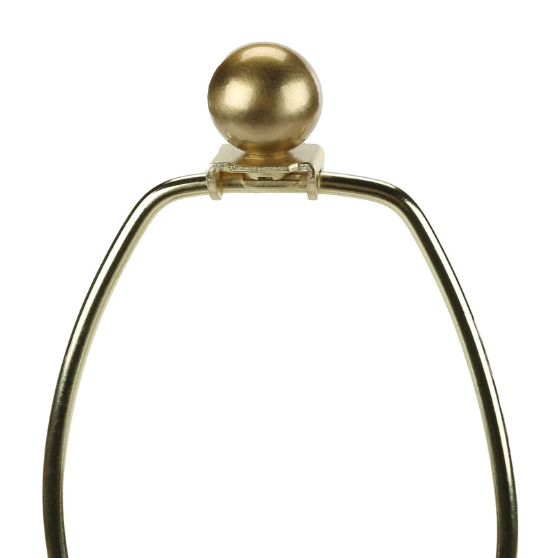 Lampe de table en céramique verte et accents en métal doré 26 po - I 9624