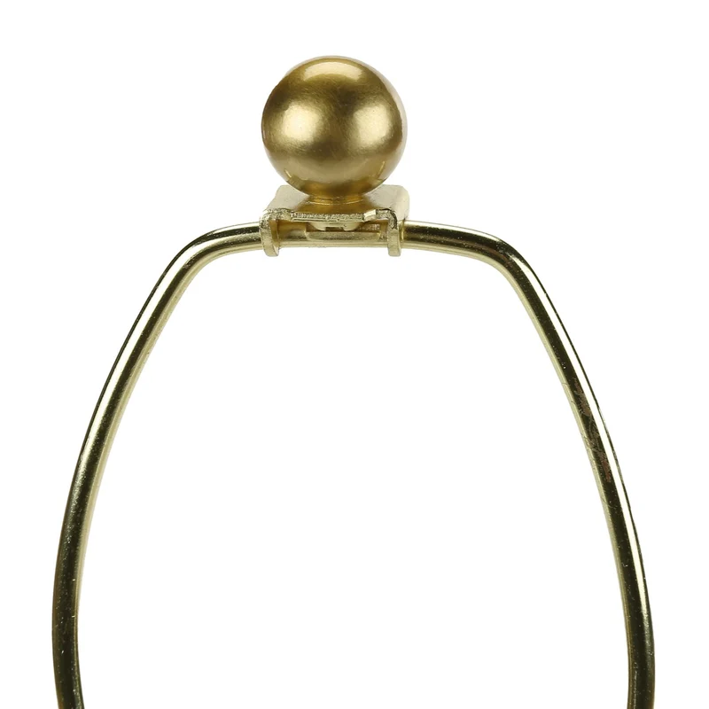 Lampe de table en métal noir et accents dorés 28 po - I 9623