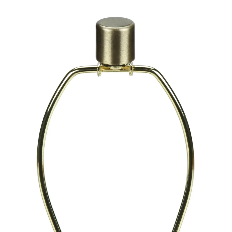Lampe de table en béton noir et accents en métal doré 24 po - I 9710