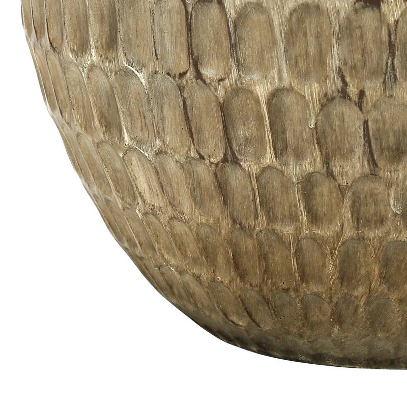 Lampe de table en résine brune texturée 25 po - I 9606