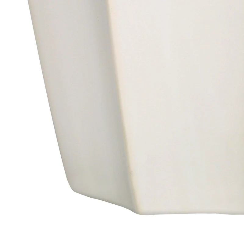 Lampe de table en céramique crème lisse 27 po - I 9731