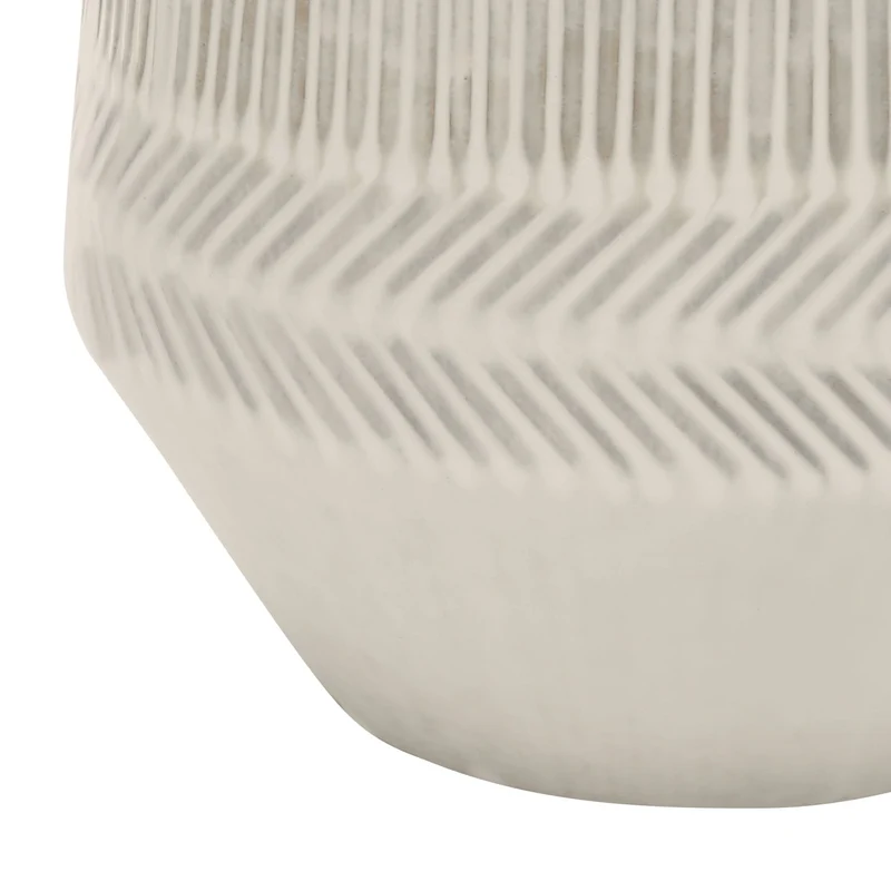 Lampe de table en céramique crème texturée 33 po - I 9613