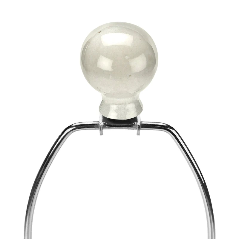 Lampe de table en céramique crème avec un motif en relief 31 po - I 9605