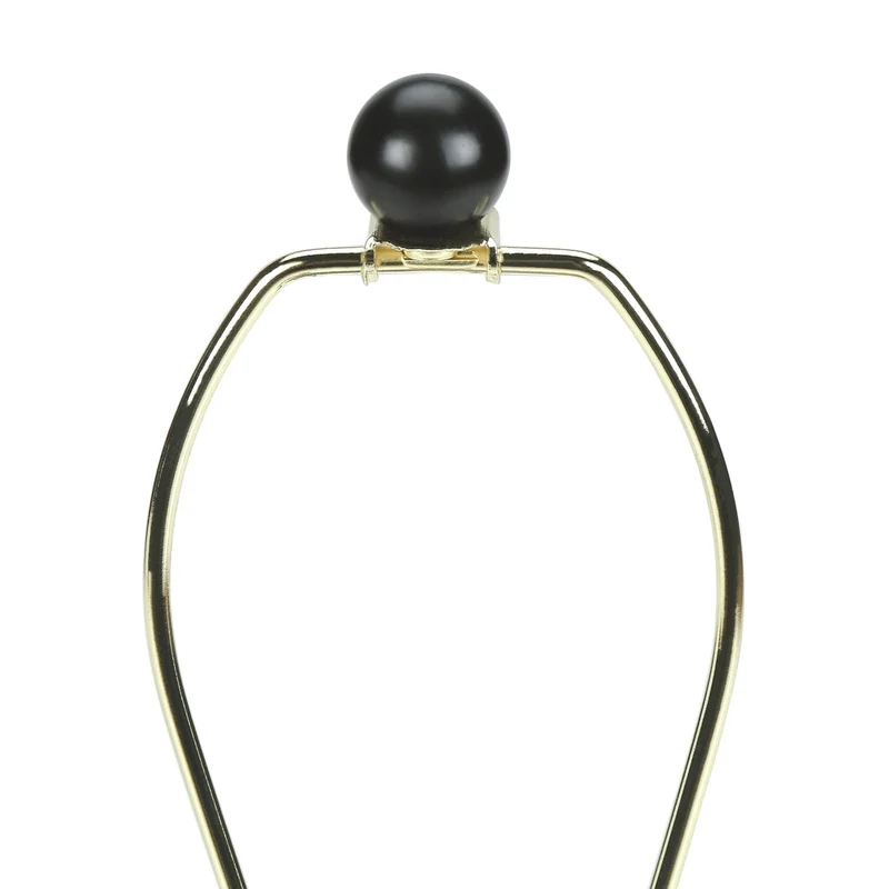 Lampe de table en céramique noire texturée 24 po - I 9721