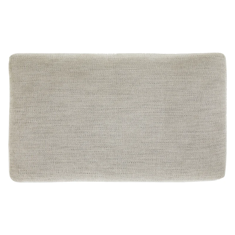 Ottoman en tissu beige pâle - Vayda