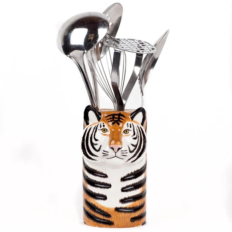 Pot à ustensiles tigre
