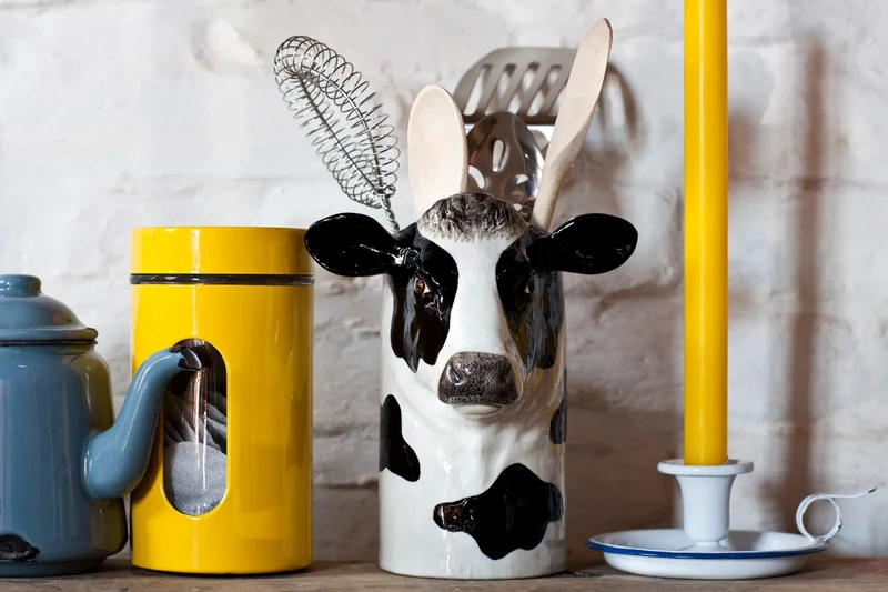 Pot à ustensiles vache