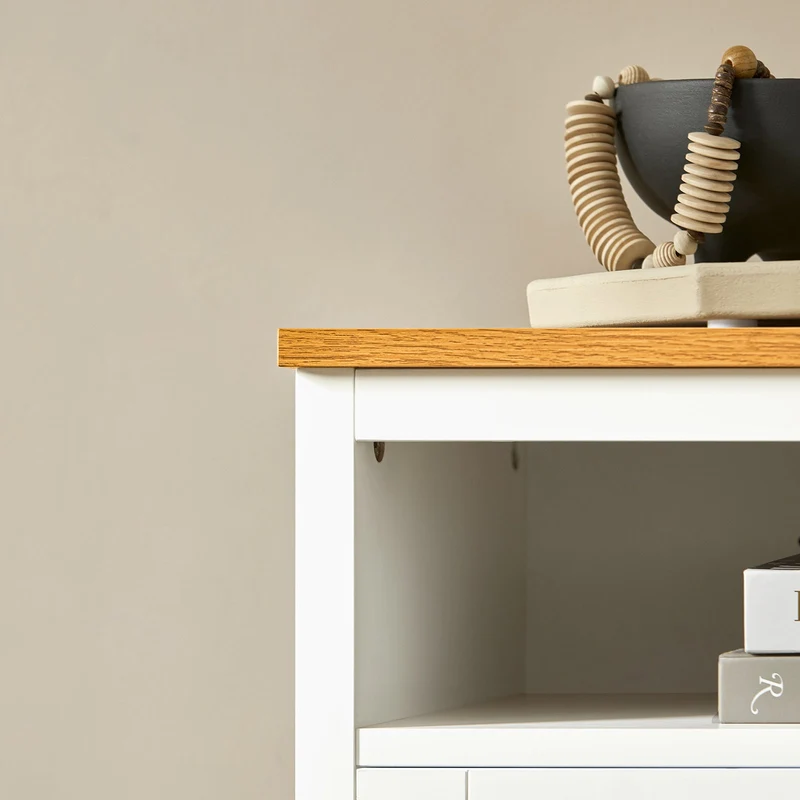 SoBuy FSR127-W Armoire à Chaussures sur Pieds, Meuble d'Entrée Rangement pour Couloir – Blanc
