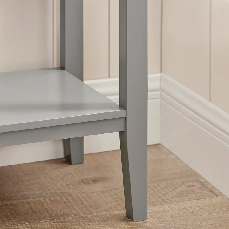 SoBuy FSB51-HG Table Console, Table d’Entrée, Bout de Canapé avec 3 tiroirs et 1 étagère