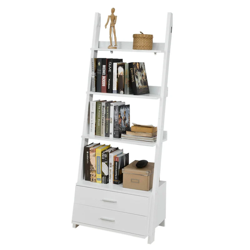 sebuyfr.comG230-W Etagère Style échelle Bibliothèque Murale de 3 Niveaux