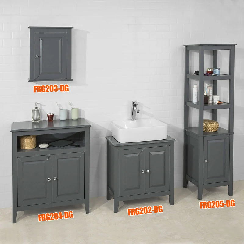 sebuyfr.comG205-DG Meuble Colonne de Salle de Bain Armoire Toilette Haute