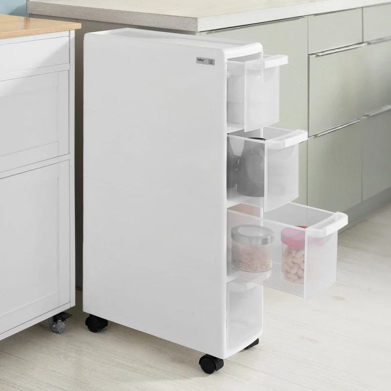 sobuyes.shopG41-W Tour de rangement Chariot pour rangement cuisine salle de bain